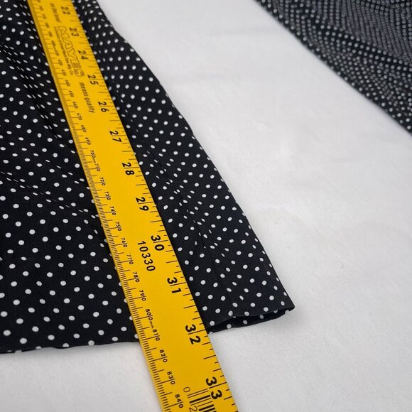 The Indigo Child Black & White‎ Polka Dot Wide-Leg Pants Y2K Womens 30 - Picture 9 of 11